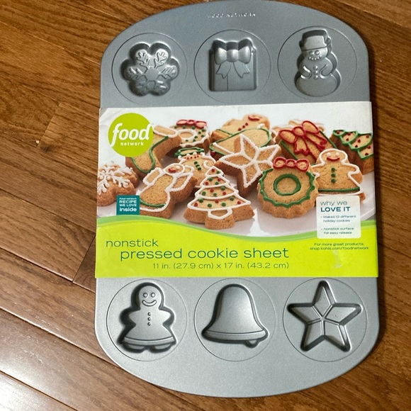 Food Network NONSTICK PRESSED COOKIE SHEET - Picture 1 of 12